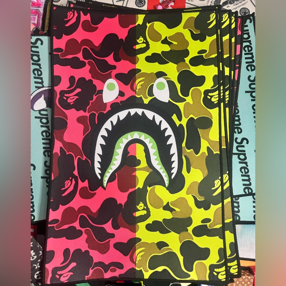 Two tone “ HypeBeast” area Rug